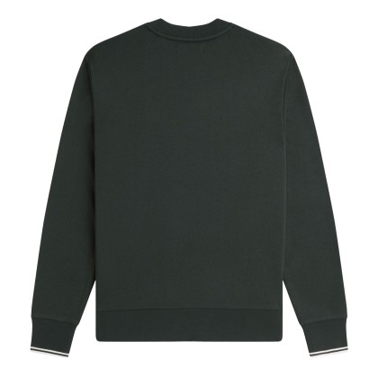 Fred Perry Sweat M7535-t50 Nightgreen/snwht Fred Perry Sweat M7535-t50 Nightgreen/snwht