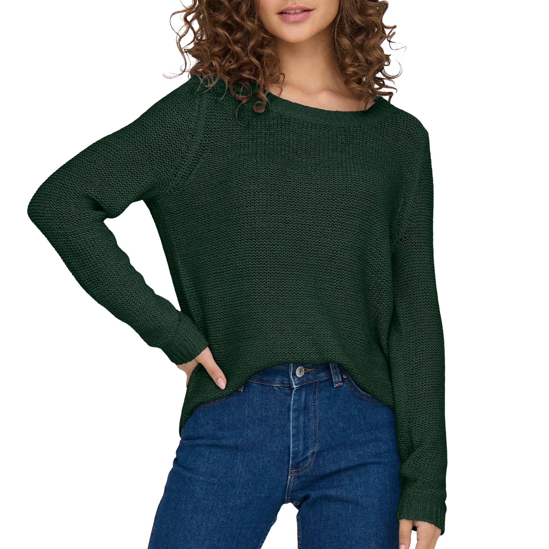 Only  Camisola Geena Xo  Knt  Pineneedle