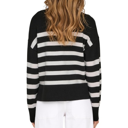 Only  Camisola Bari  Highneck Knt  Black Cloud Dan