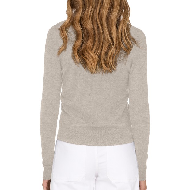 Only  Camisola Venice Life  Vneck Pullo Knt  Whitec