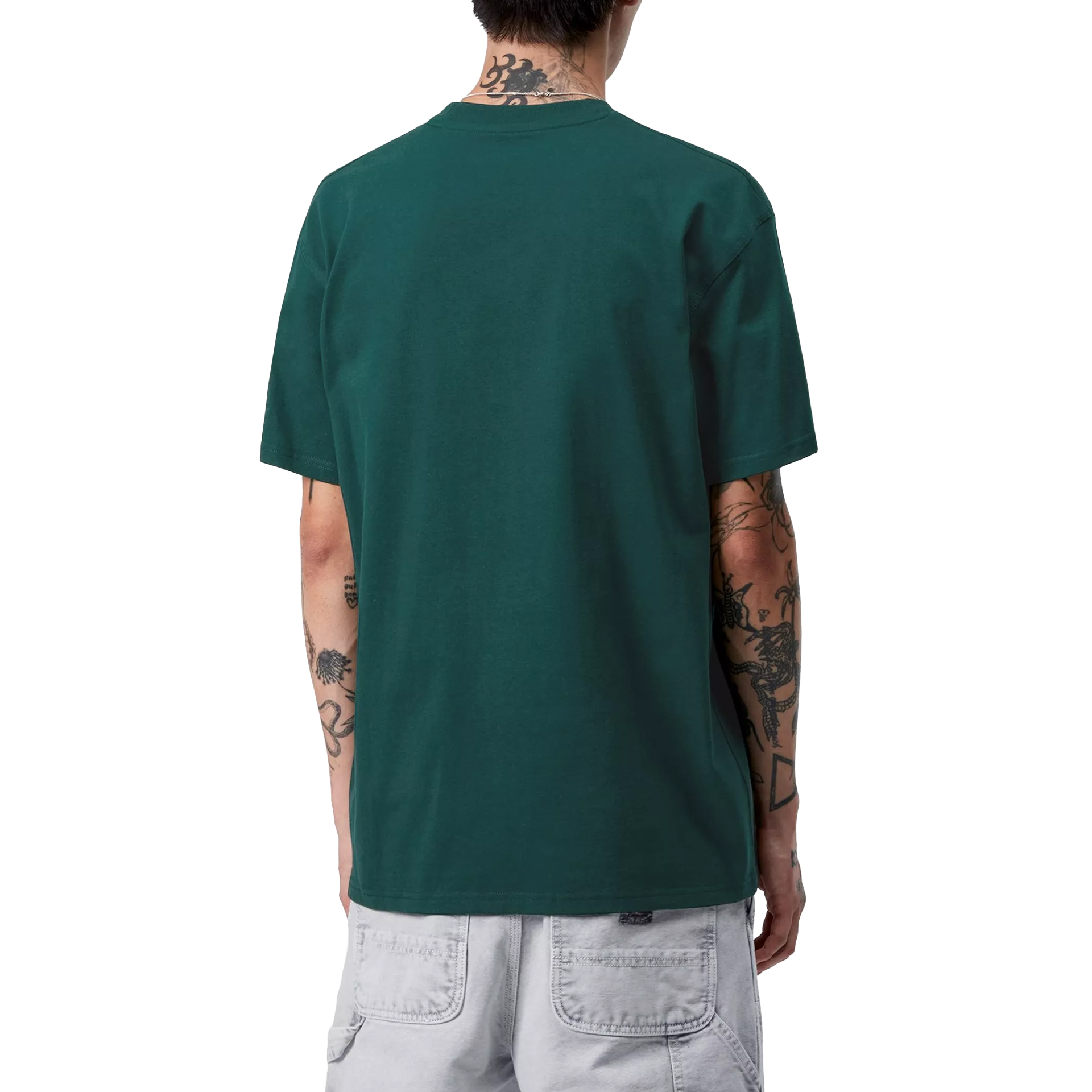Carhartt Wip T-shirt S/s American Script Dark Fir