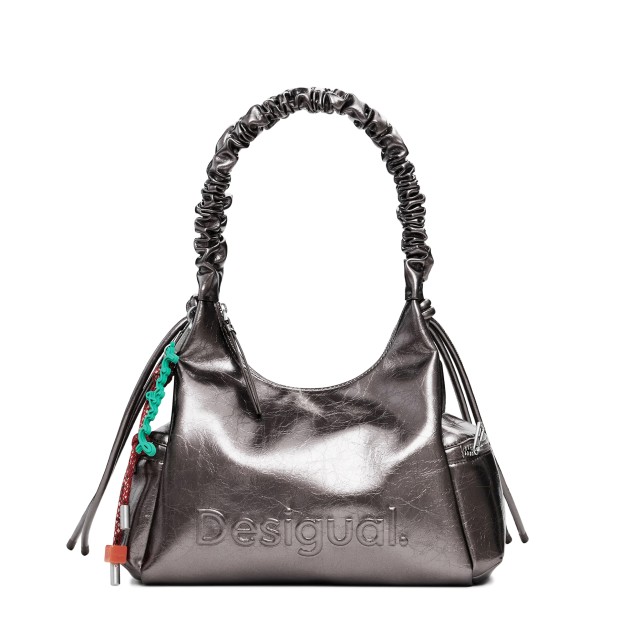 Desigual Mala Half Logo Montville Cinza