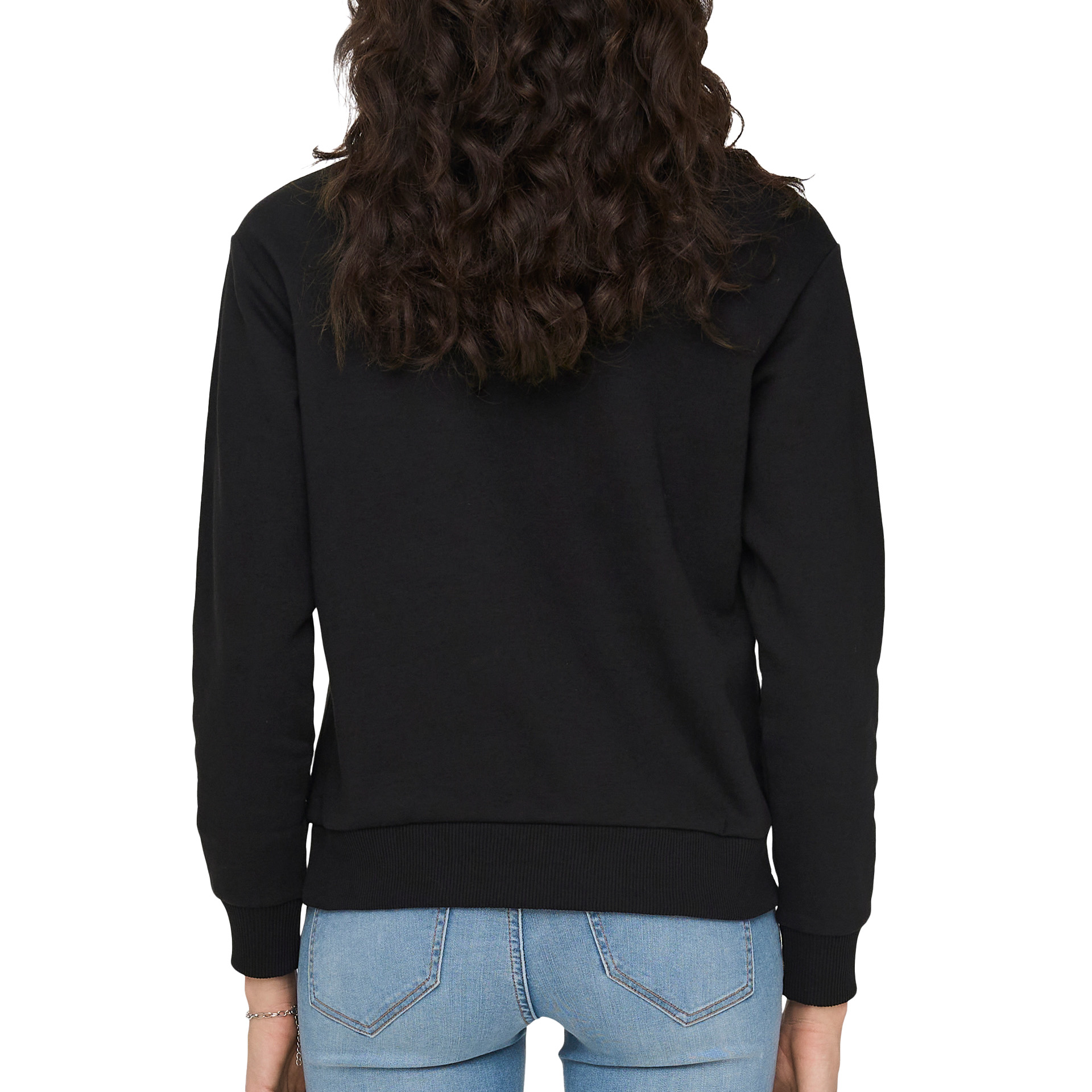 JDY Sweat Jdyparis L/s Emb Jrs Noos Black Paris Heart Embroidery