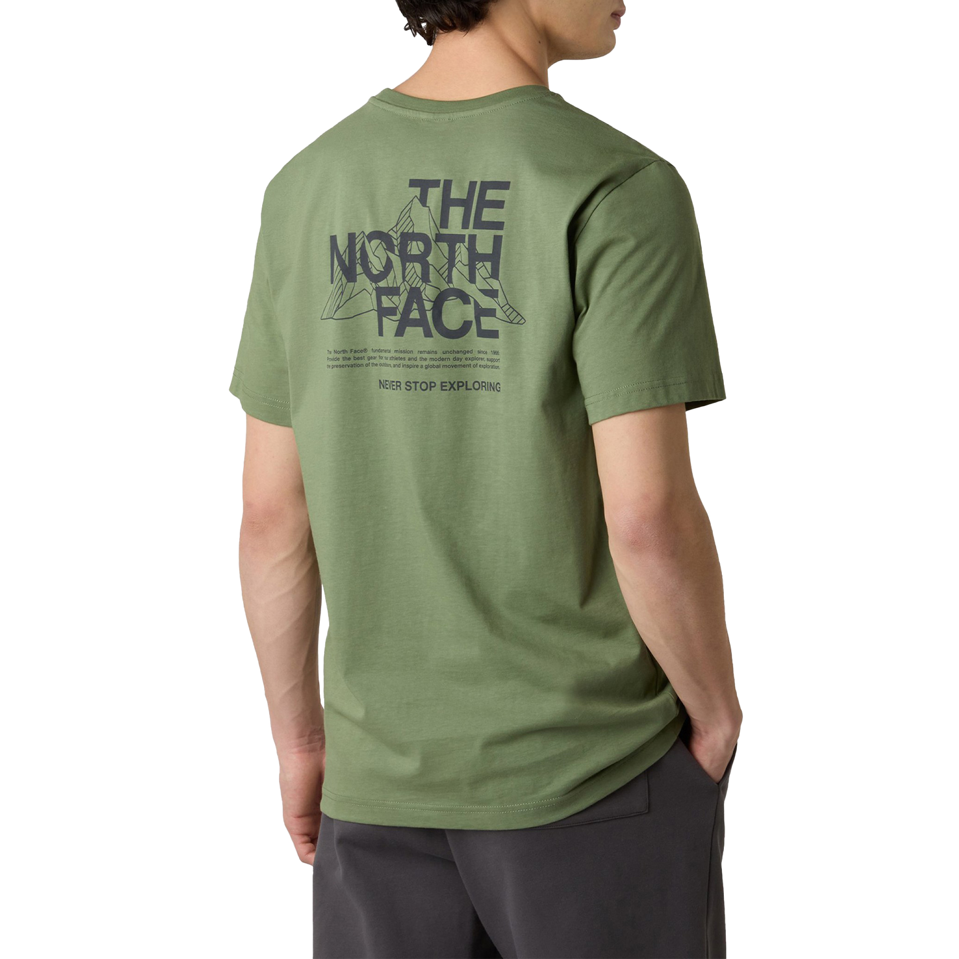 The North Face T-shirt M Mountain Sketch Bark Mist
