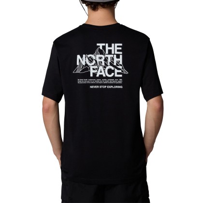 The North Face T-shirt M Mountain Sketch Black