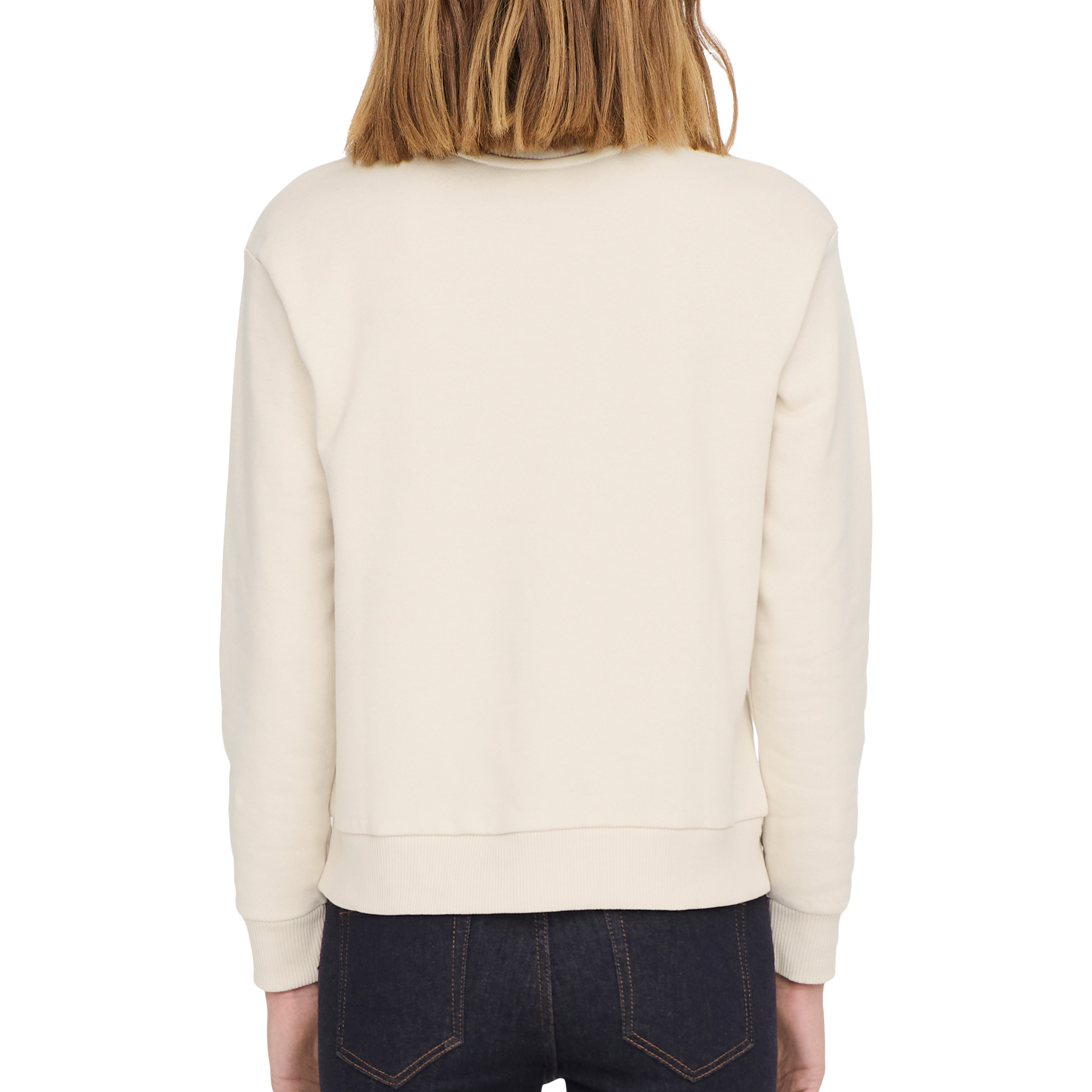 JDY Sweat Jdyparis L/s Emb Jrs Noos Tapioca Paris Heart Embroidery