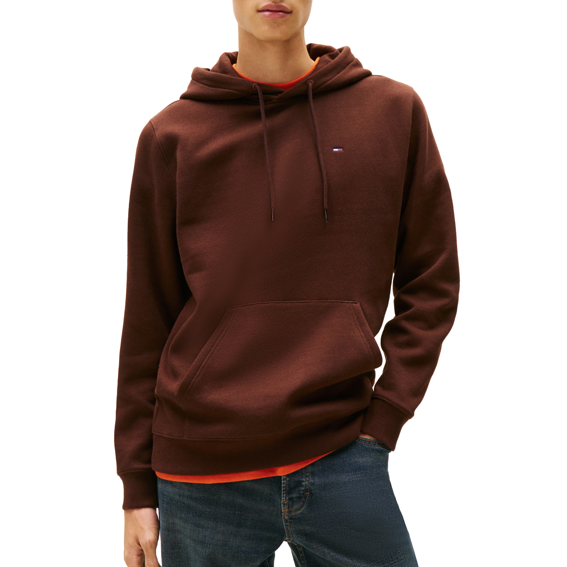 Tommy Hilfiger Sweat Reg S Flag Rich Brown
