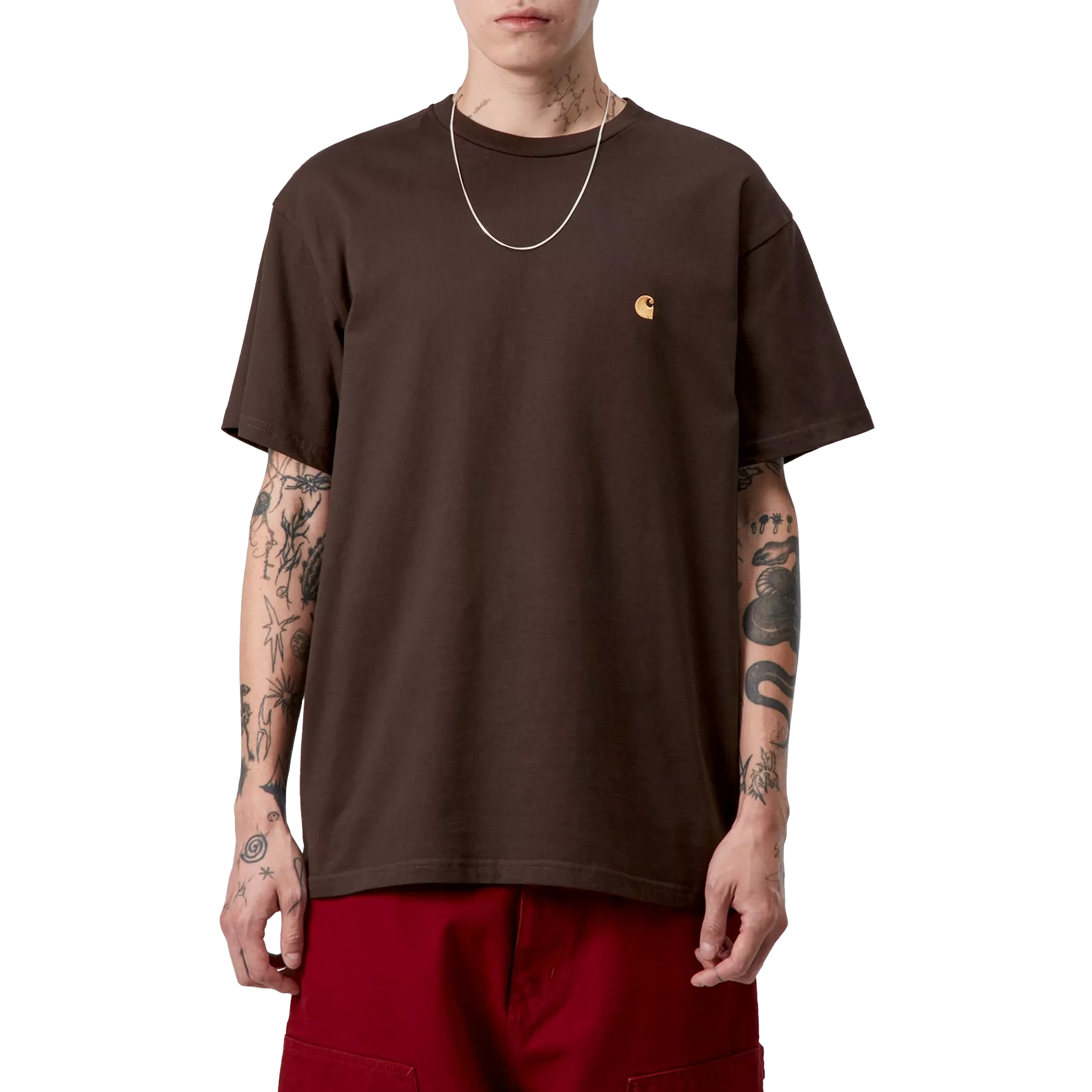 Carhartt Wip T-shirt Chase Tobacco Gold