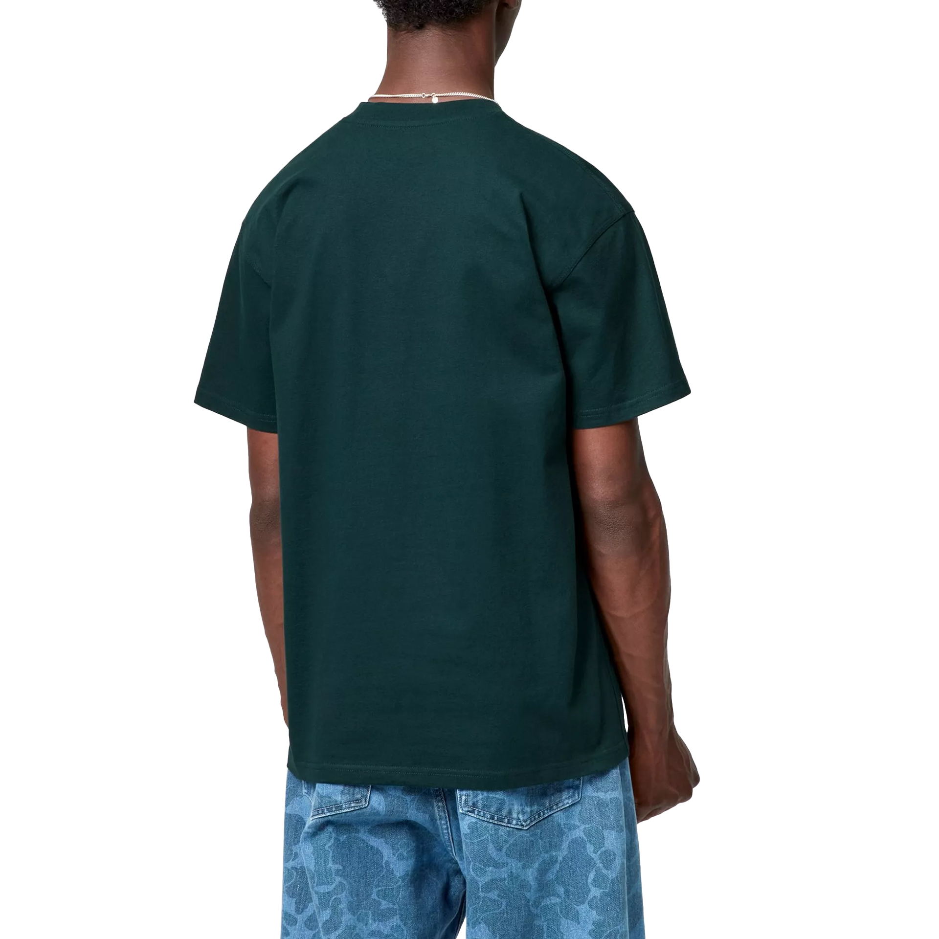 Carhartt Wip T-shirt American Script Deep Lagoon