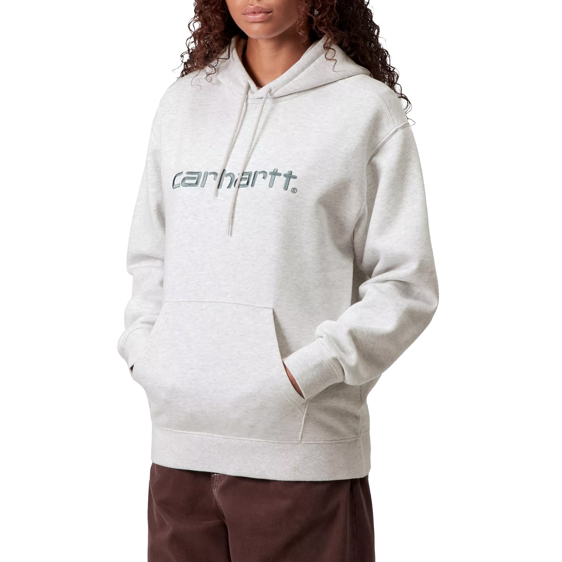 Carhartt Wip Sweat Hooded Carhartt W Ash Heather Citadel