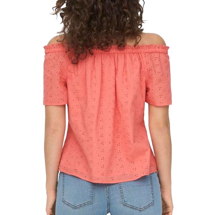 Only Blusa Sandy Off Shoulder Georgia Peac Only Blusa Sandy Off Shoulder Georgia Peac