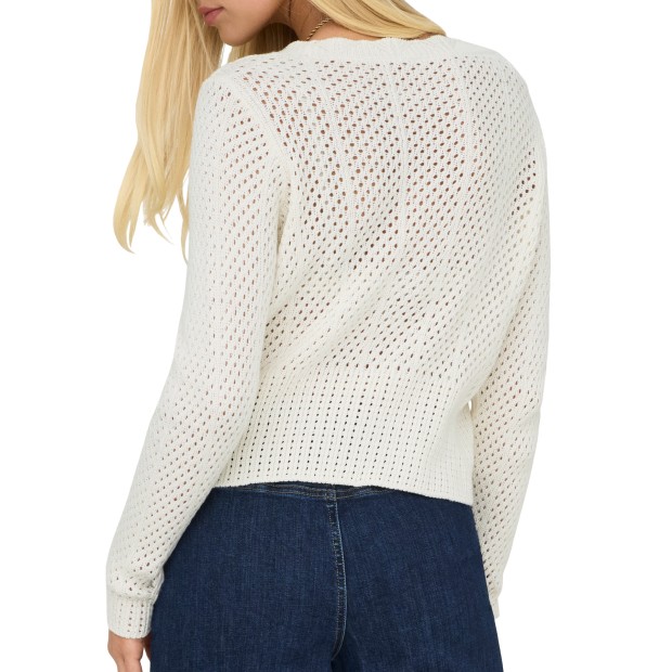 Only Onlroselia Ls V-neck Cardi Knt Cloud Dancer