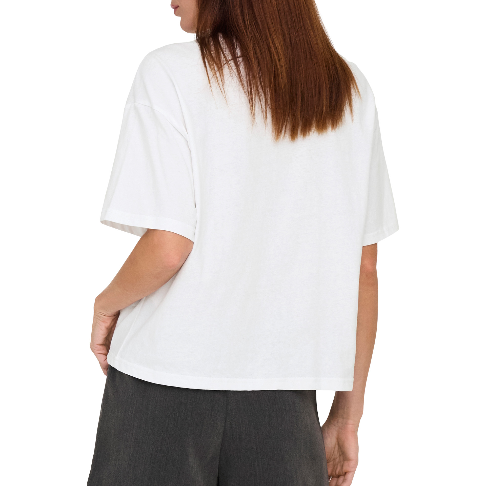 Only Onlterza S/s O-neck Top Box Jrs Bright White