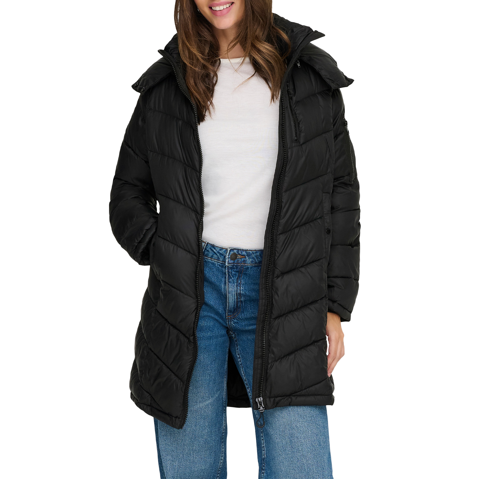 Only Casaco Tahia Lw Quilted Otw Black Lining Black