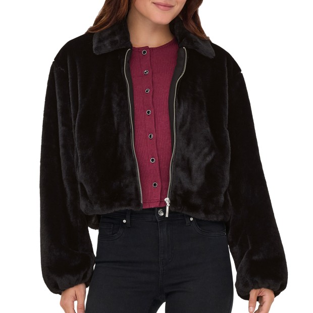 Only  Casaco Dana Life Faux Fur Otw Black