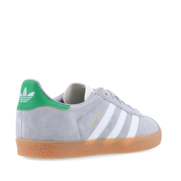 adidas Originals Gazelle J Halo Silver / Cloud White / Green