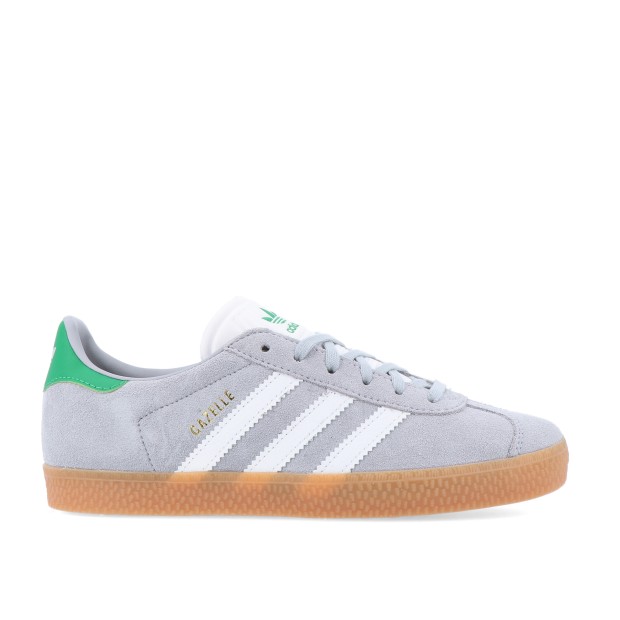adidas Originals Gazelle J Halo Silver / Cloud White / Green
