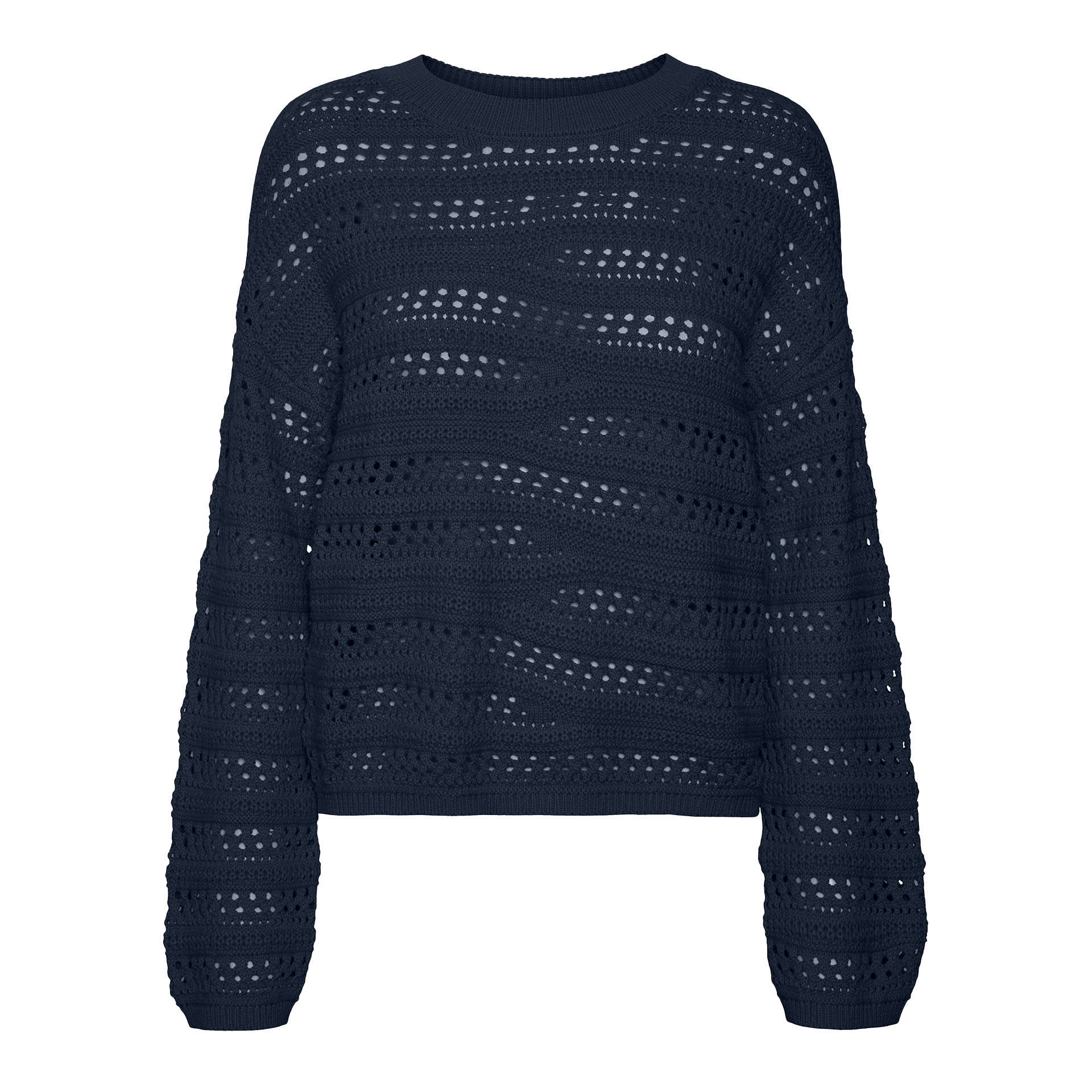 Vero Moda Vmlilja Ls O-neck Pullover Ga Navy Blazer