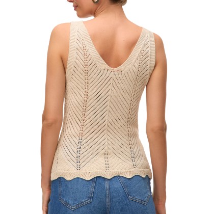 Vero Moda Vmnoel Sl V-neck Top Fr Birch W. Gold Lurex Vero Moda Vmnoel Sl V-neck Top Fr Birch W. Gold Lurex