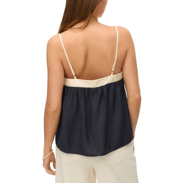 Vero Moda Vmdenise Singlet Top Wvn Btq Ga Black Birch