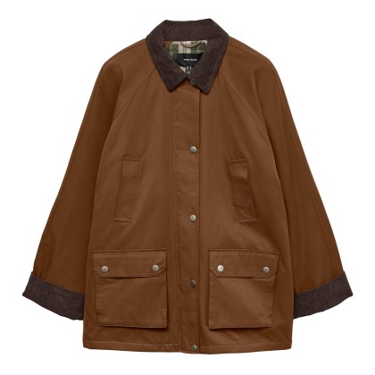 Vero Moda  Casaco Wales  Silver Mink Chocolate Torte C