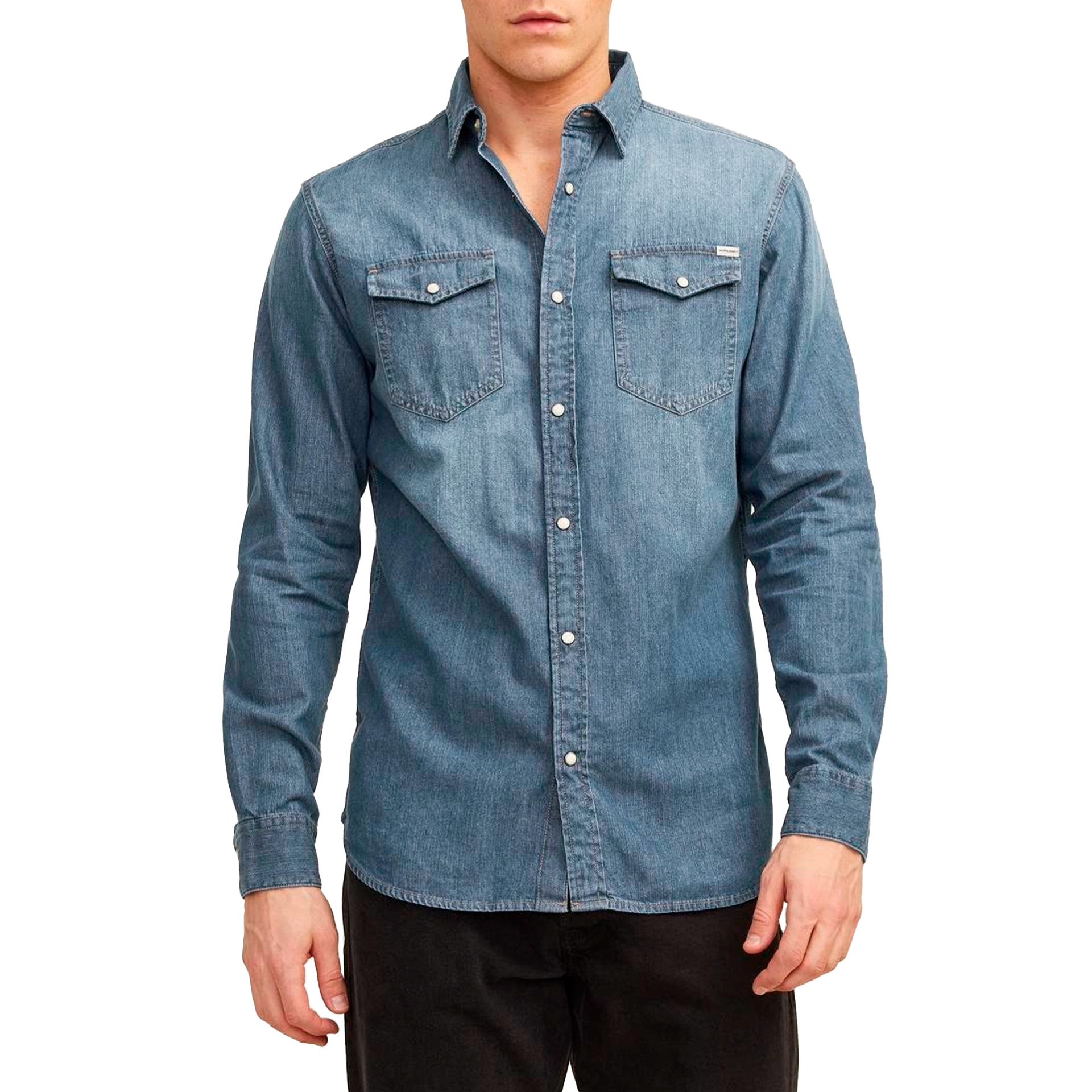 Jack & Jones  Jjesheridan Shirt L/s Noos Bluedenim