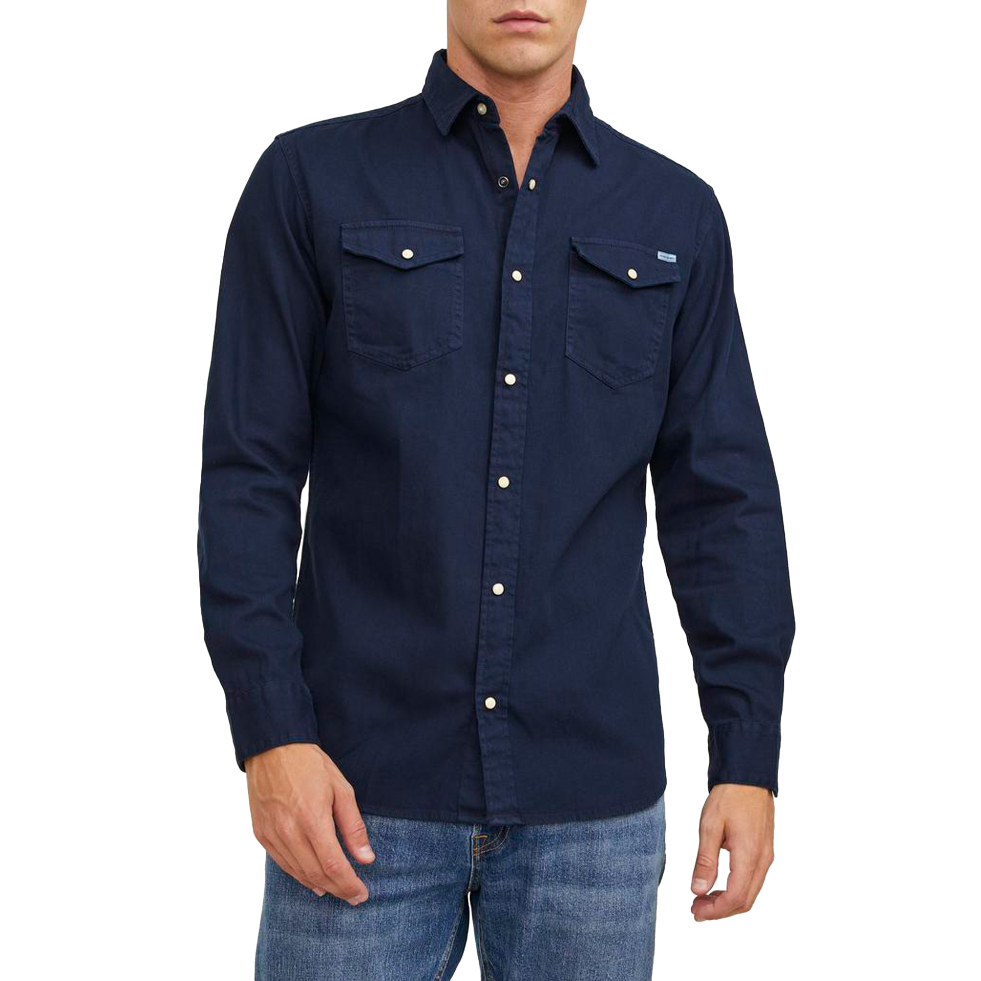 Jack & Jones  Jjesheridan Shirt L/s Noos Darknavy