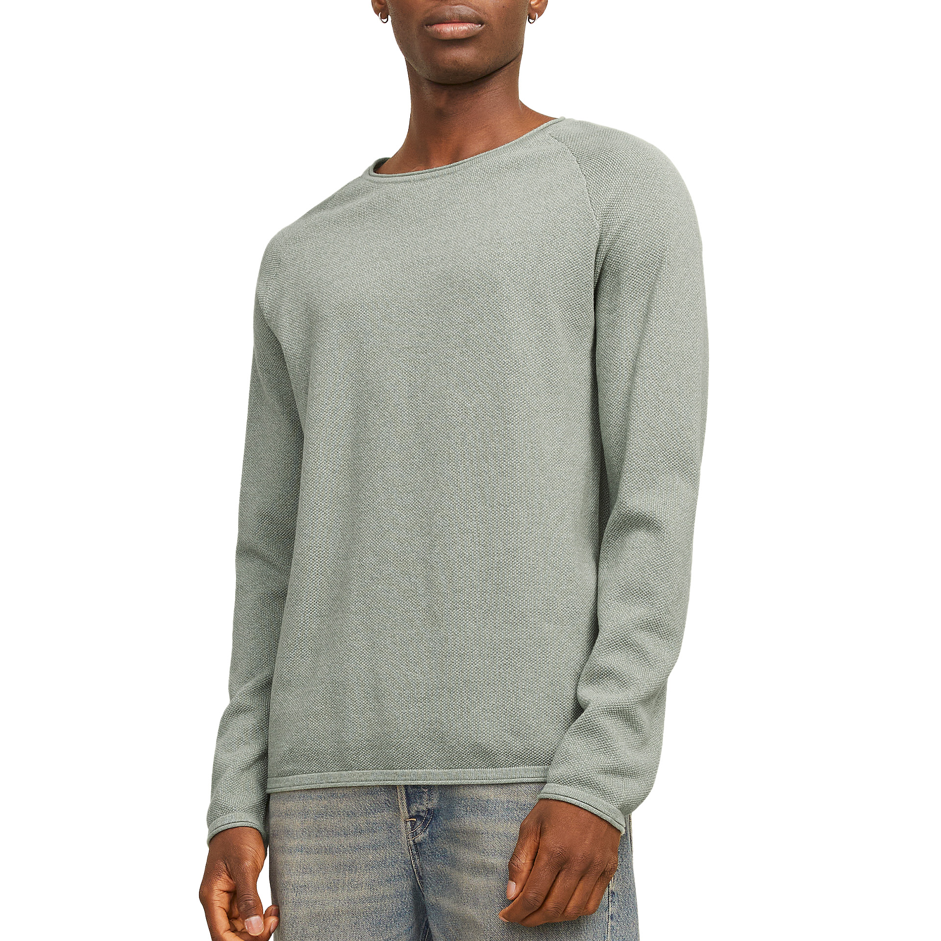 Jack & Jones Jjehill Knit Crew Neck Noos Iceberg Green