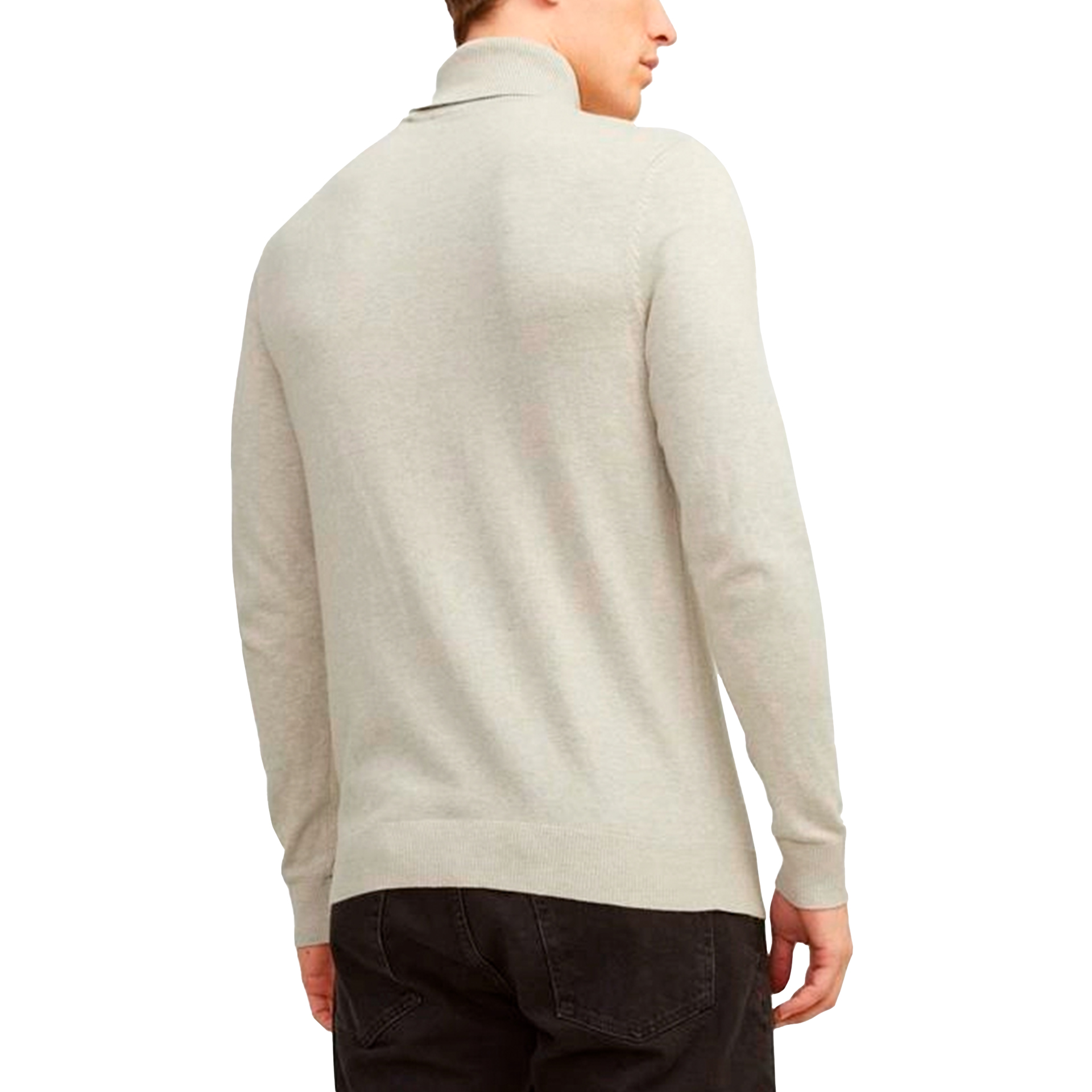 Jack & Jones Camisola Jjeemil Knit Roll Neck Oatmeal Melange
