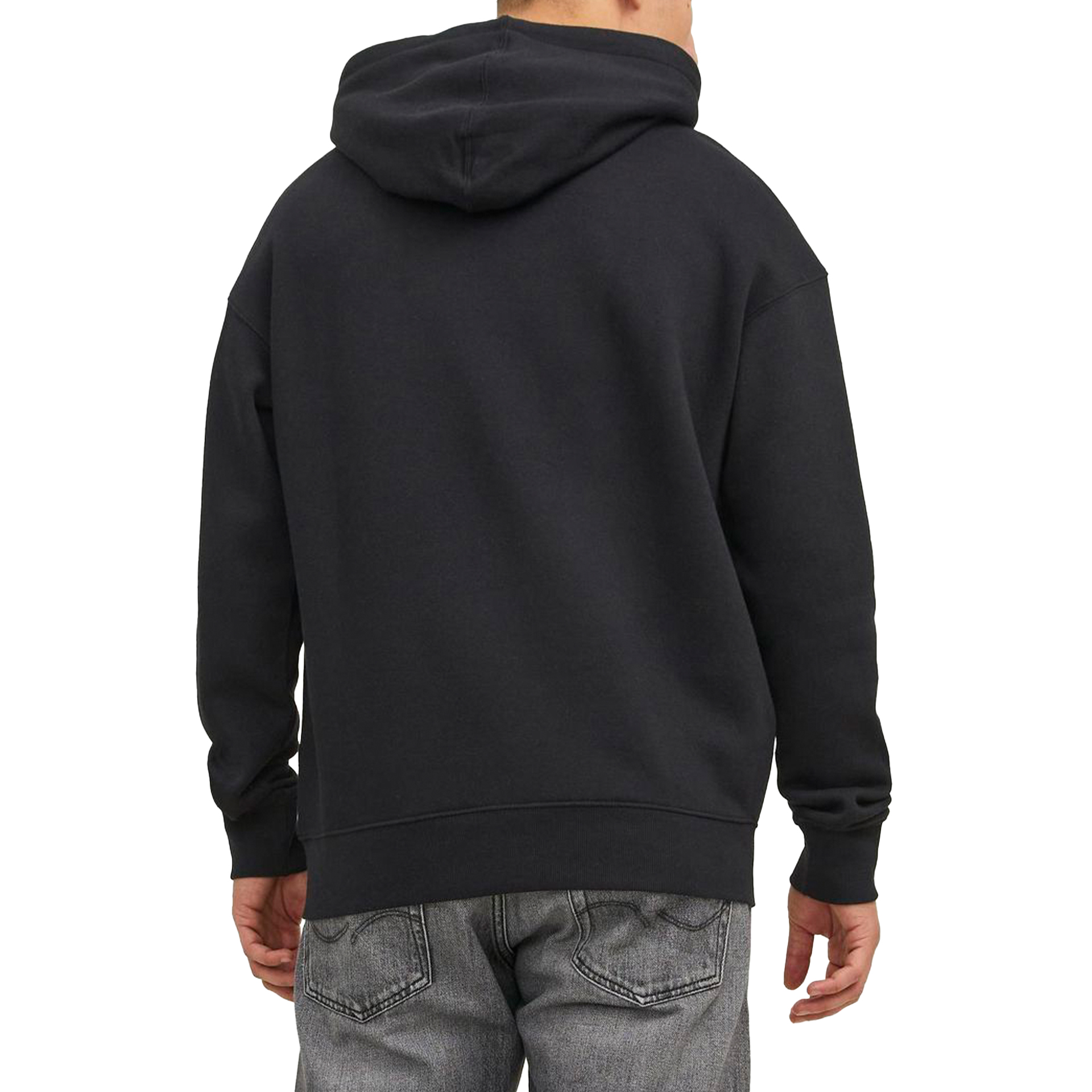 Jack & Jones Sweat Jjestar Jj Hood Black