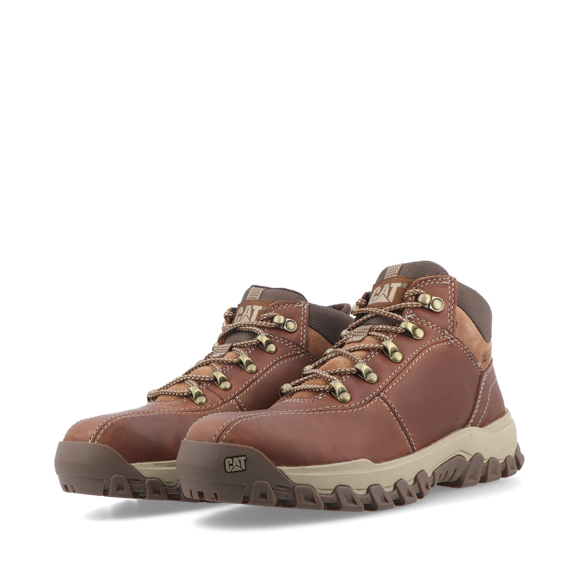 Caterpillar Threshold Rebou Leather Brown