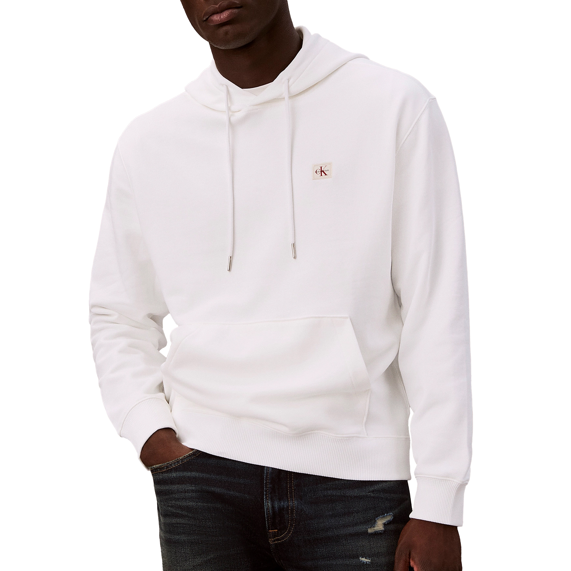 Calvin Klein Sweat 350terry Eu Whsl Badge White
