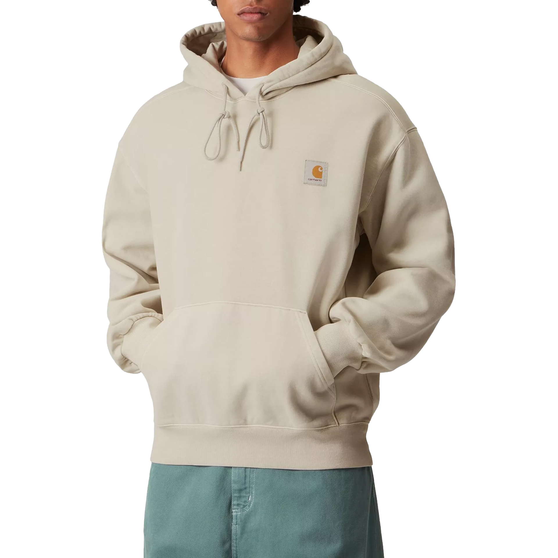 Carhartt Wip Sweat Hooded Vista Fleur De Sel Garment Dyed