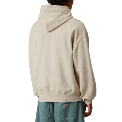Carhartt Wip Sweat Hooded Vista Fleur De Sel Garment Dyed