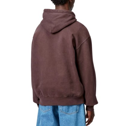 Carhartt Wip Sweat Hooded Vista Palisander Garment Dyed