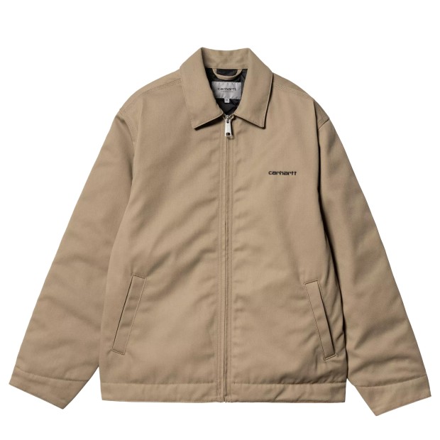 Carhartt Wip Casaco Module Script Leather Black Rigid