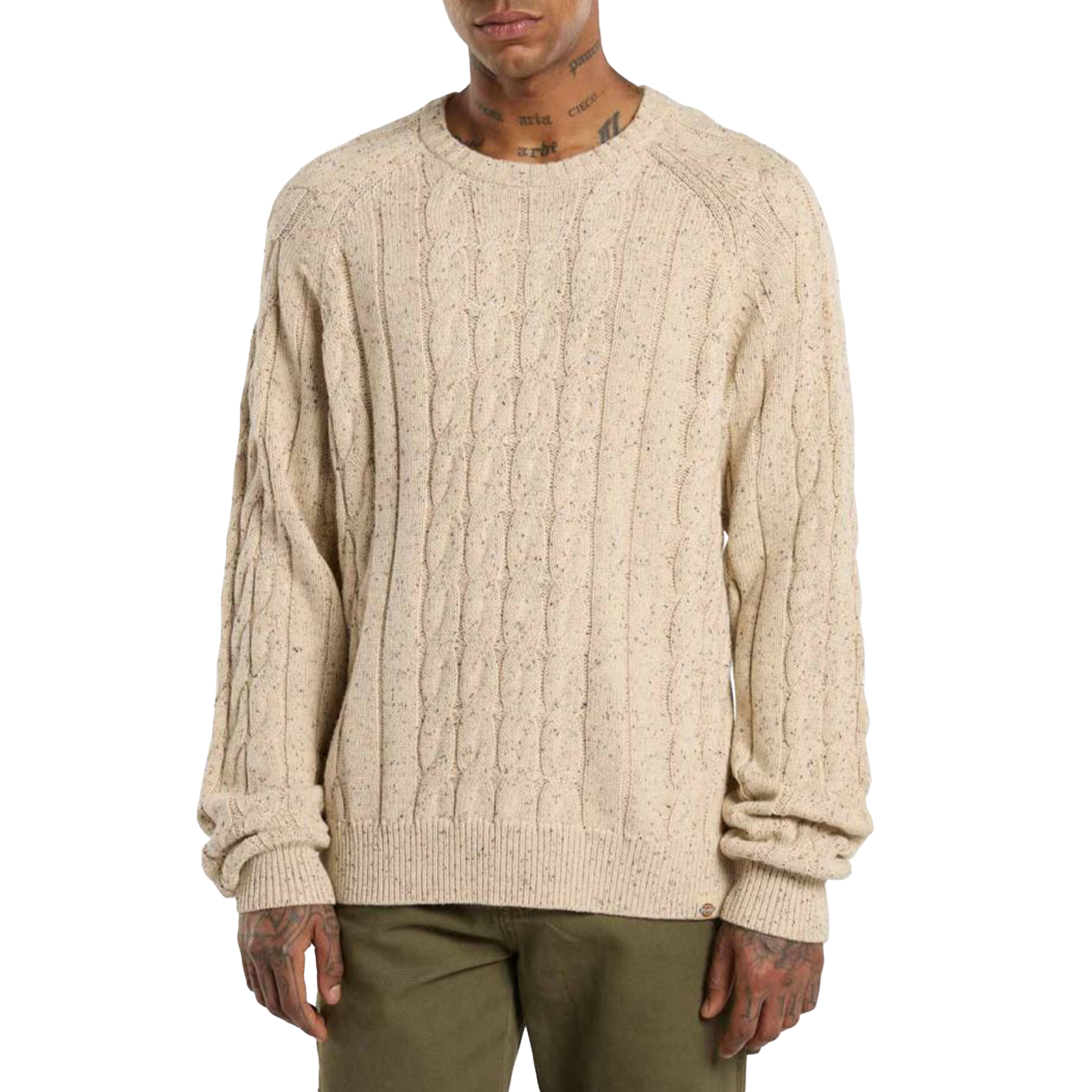 Dickies Sweat Vanleer Cable Wood Ash