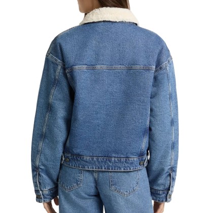 Guess Casaco Oversize Teddy Gj Medium Wash