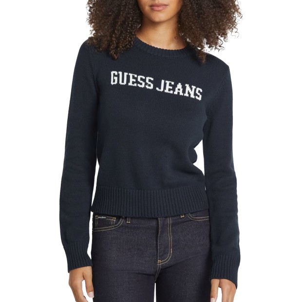 Guess Camisola Cn Gue J Intarsia Daring Ocean