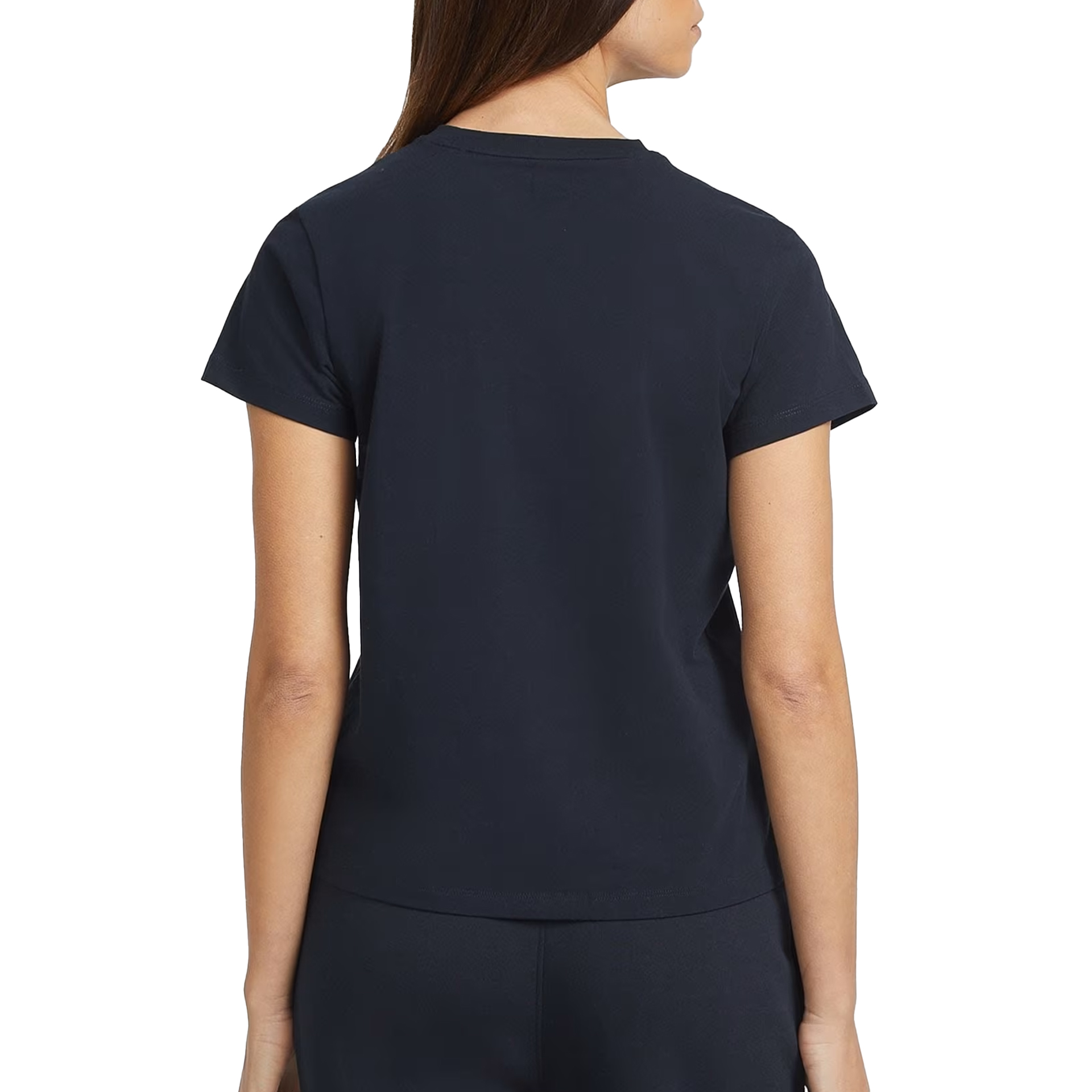 Guess T-shirt Cn Reg Mini Triangle Daring Ocean