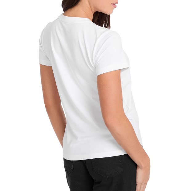 Guess T-shirt Cn Reg Mini Triangle Pure White