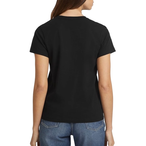Guess T-shirt Cn Reg Mini Triangle Jet Black A996