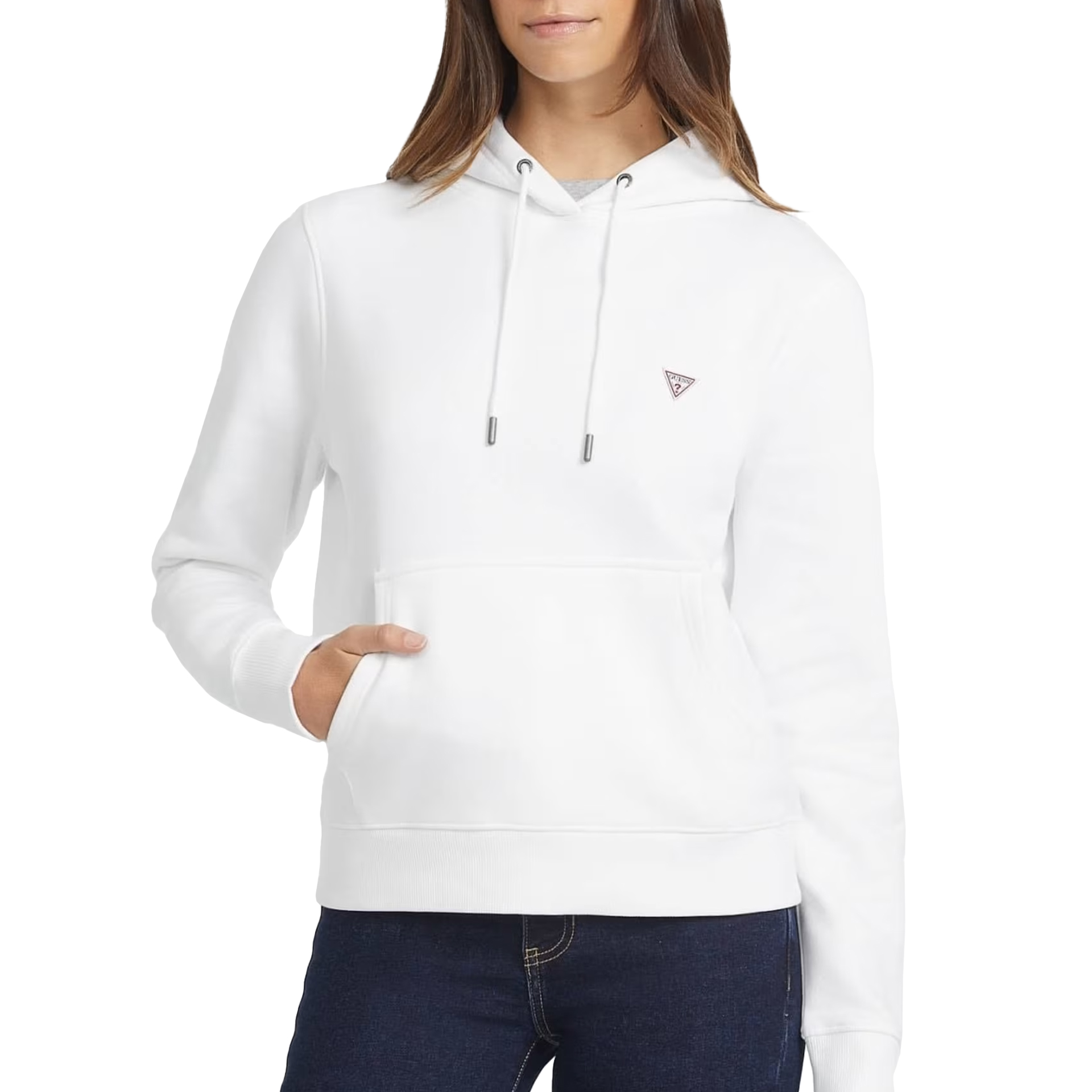 Guess Sweat Reg Mini Triang Pure White