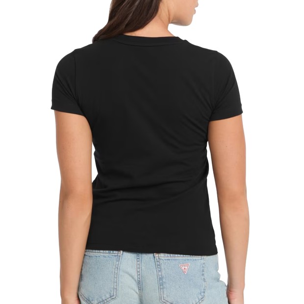 Guess T-shirt Slim Pkt Jet Black A996