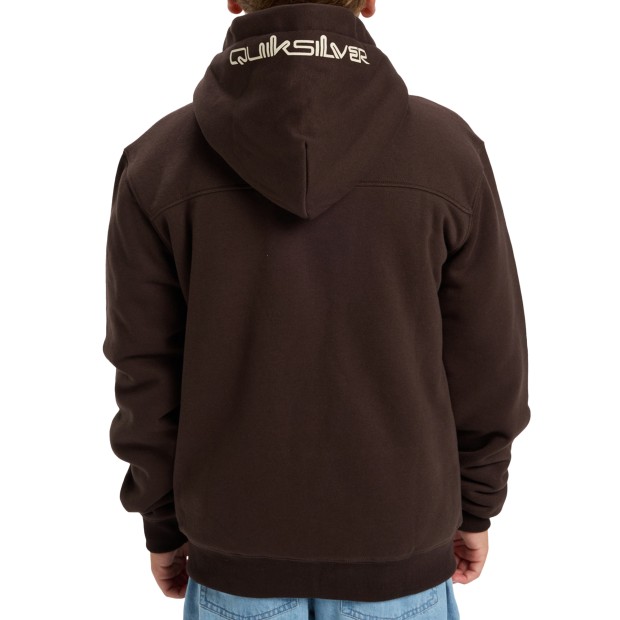 Quiksilver Casaco Fleece Sherpa Yth Chocolate Brown