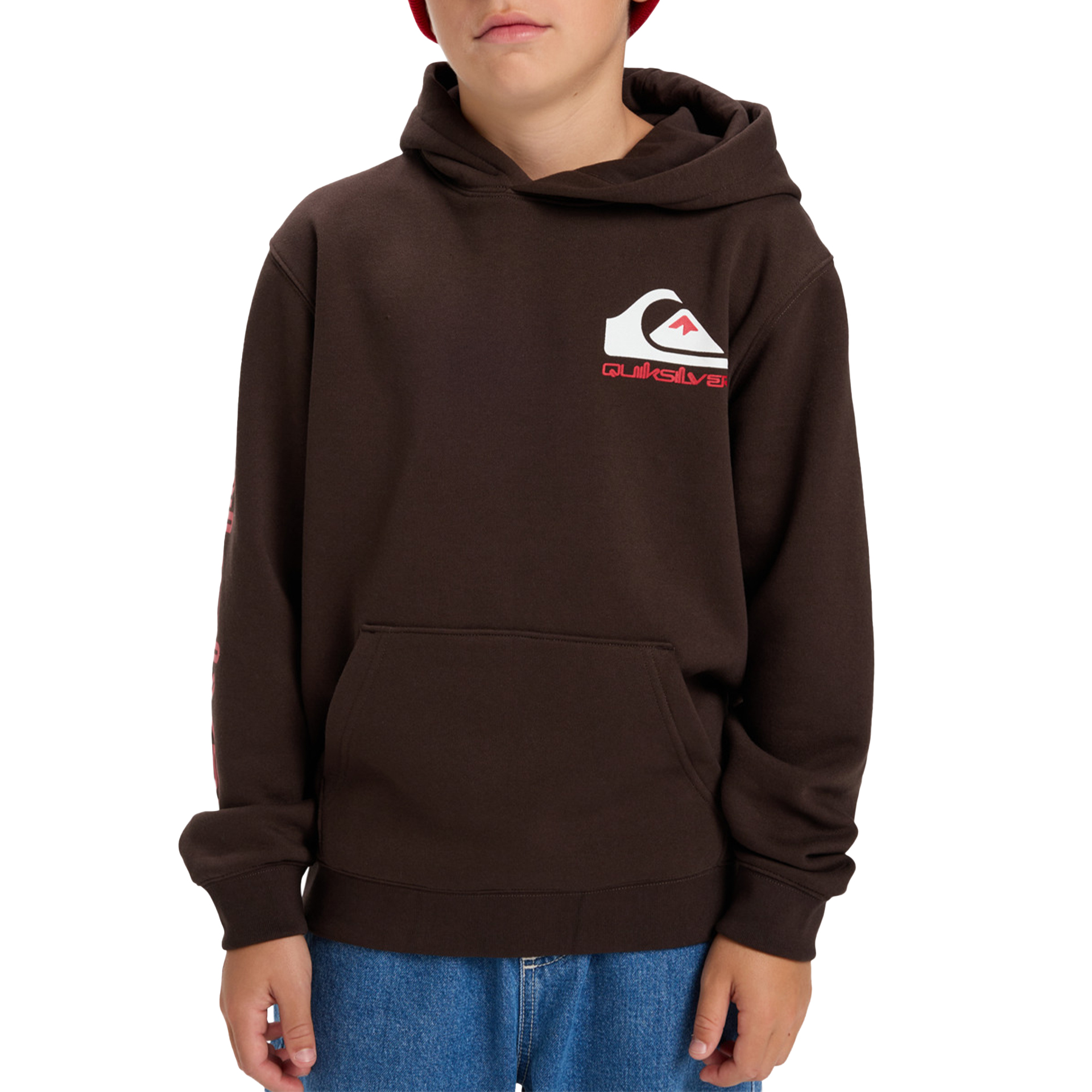 Quiksilver Sweat Omnilog Hood Yth Chocolate Brown