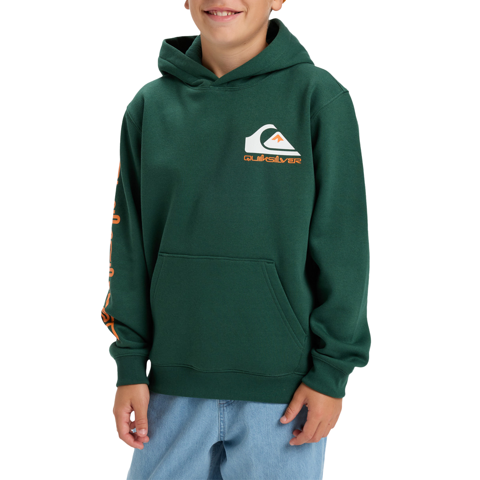 Quiksilver Sweat Omnilog Hood Yth Trekking Green
