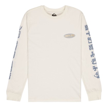 Quiksilver Longsleeve Evo Border Line Snow White