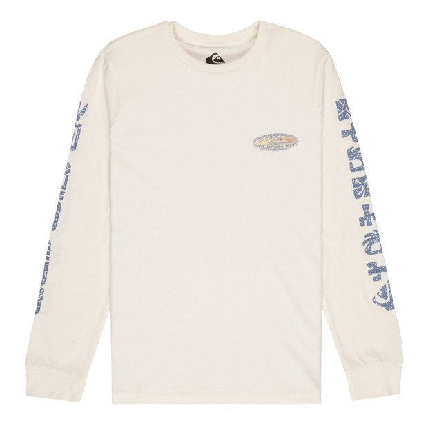 Quiksilver Longsleeve Evo Border Line Snow White