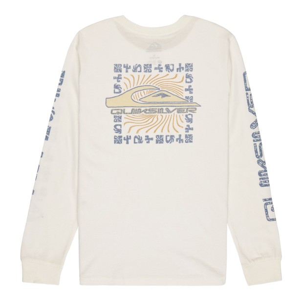 Quiksilver Longsleeve Evo Border Line Snow White